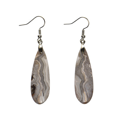 Сережки з агатом ботсвана