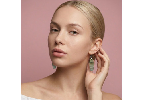 Сережки з агатом 