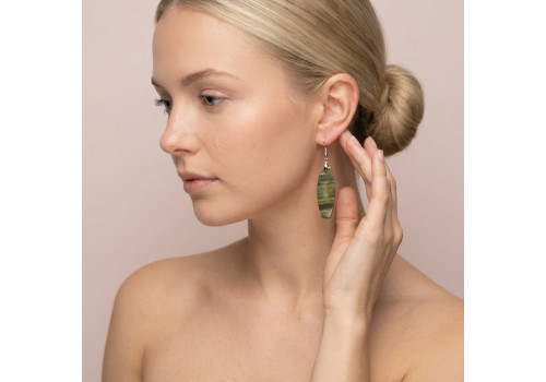 Сережки з агатом 