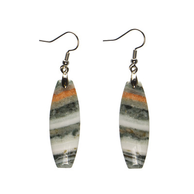 Сережки з агатом 