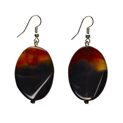 Сережки з агатом 