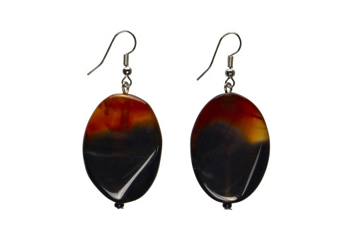 Сережки з агатом 