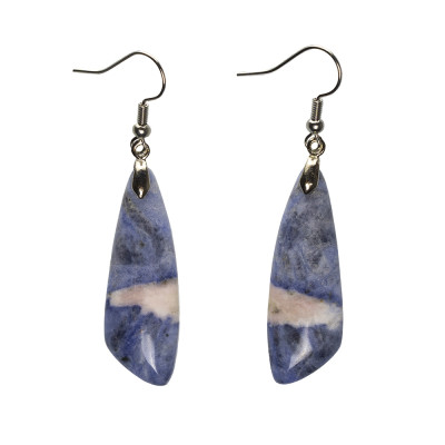 Серьги с содалитом