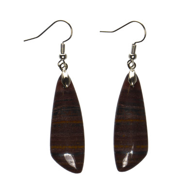 Сережки з бронзітом