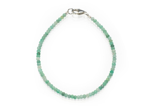 Браслет з натурального смарагду