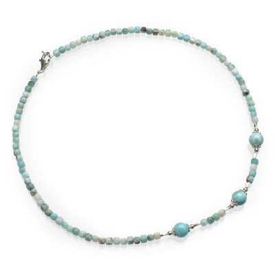 Намисто з натурального ларимара