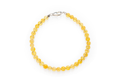 Браслет з натурального цитрина