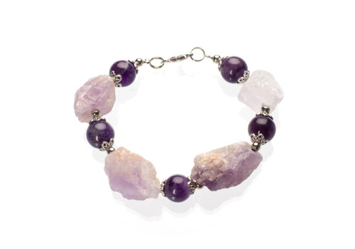 Браслет з аметисту