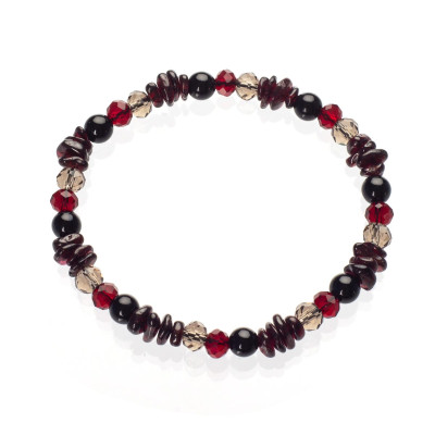 Браслет з натурального гранату