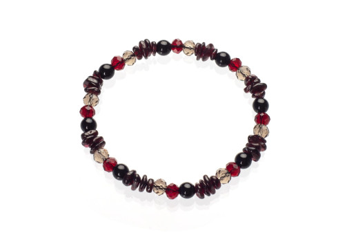 Браслет з натурального гранату