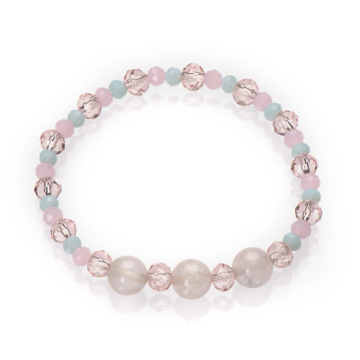 Браслет дитячий з рожевим кварцем