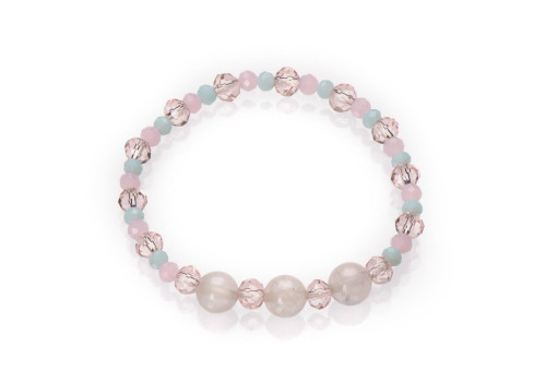 Браслет дитячий з рожевим кварцем