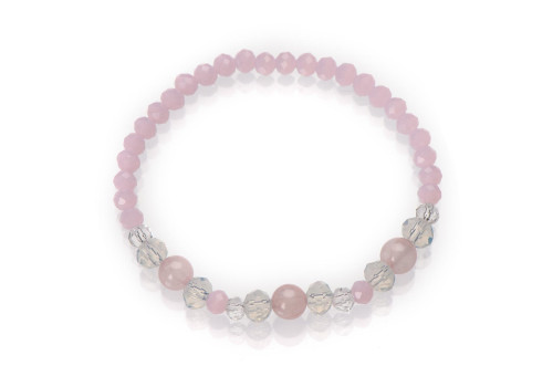 Браслет дитячий з рожевим кварцем