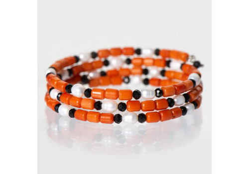 Браслет з натуральним коралом