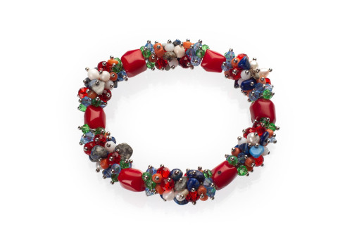 Браслет з натуральним коралом