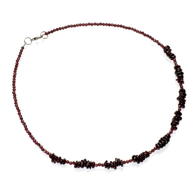 Намисто з натурального гранату