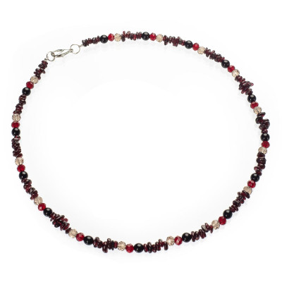 Намисто з натурального гранату