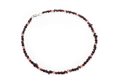 Намисто з натурального гранату