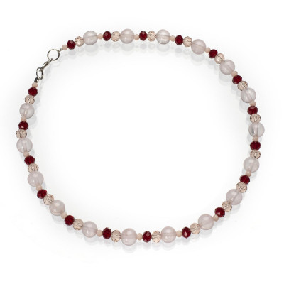 Намисто дитяче з рожевим кварцем