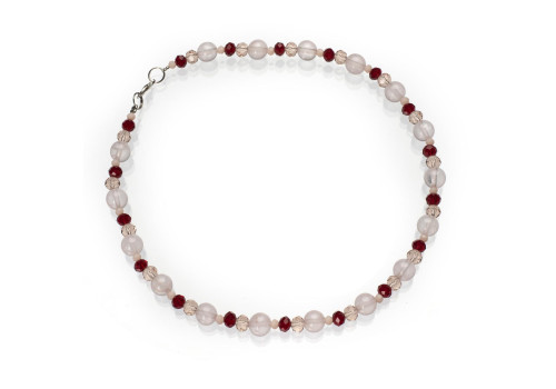 Намисто дитяче з рожевим кварцем