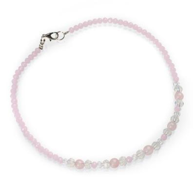 Намисто дитяче з рожевим кварцем