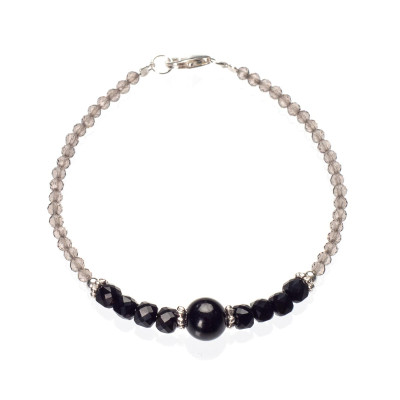 Браслет з обсидіаном