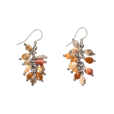 Сережки з агатом 