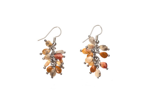 Сережки з агатом 