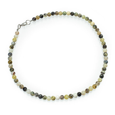 Намисто з натурального зеленого опалу