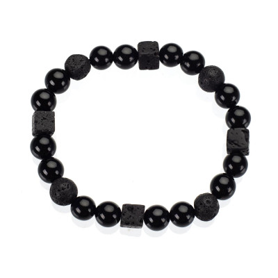 Браслет чоловічий з лавою