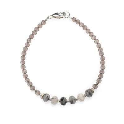 Браслет з натуральним топазом