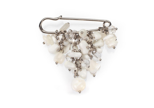 Брошка з перламутром 