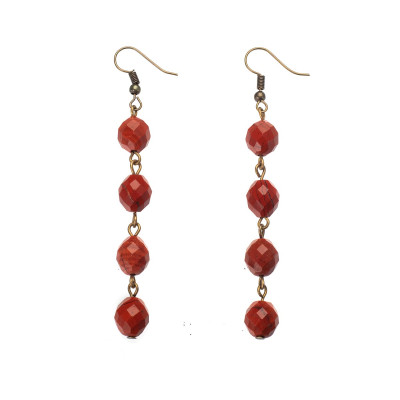 Сережки з яшмою