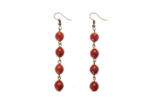 Сережки з яшмою