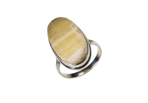 Каблучка з кальцитом зі срібла