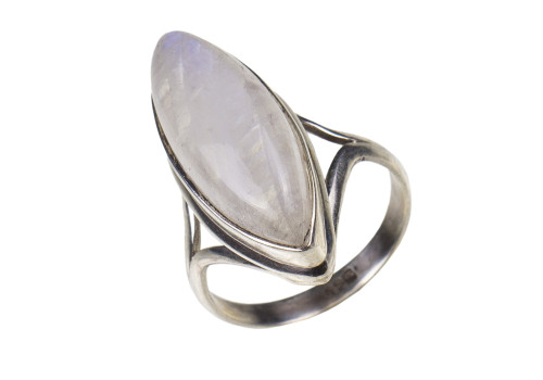 Каблучка з адуляром (місячний камінь) зі срібла 