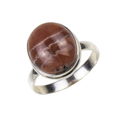 Каблучка з родохрозитом зі срібла