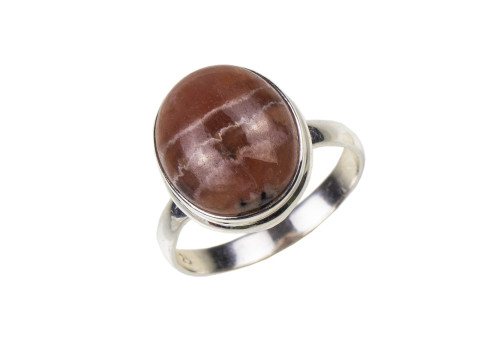 Каблучка з родохрозитом зі срібла