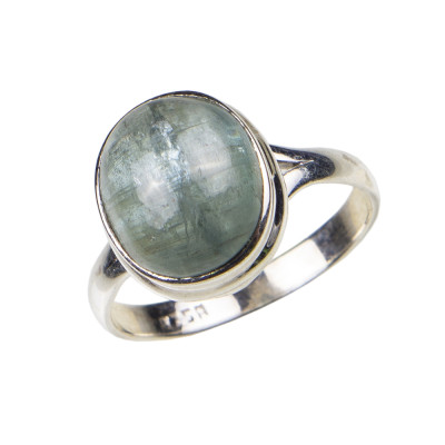 Каблучка з натуральним кіанітом зі срібла