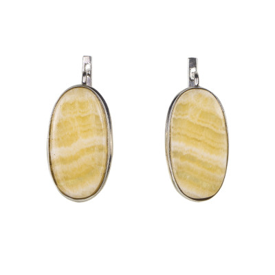 Сережки з кальцитом зі срібла