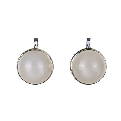 Сережки з адуляром (місячним каменем) зі срібла