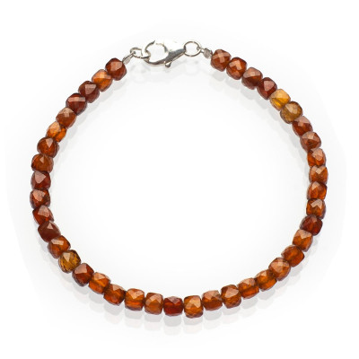 Браслет з натурального гранату