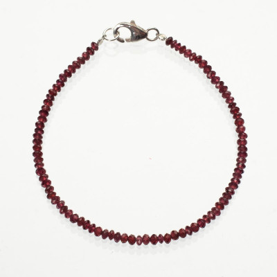 Браслет з натурального гранату