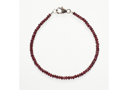 Браслет з натурального гранату
