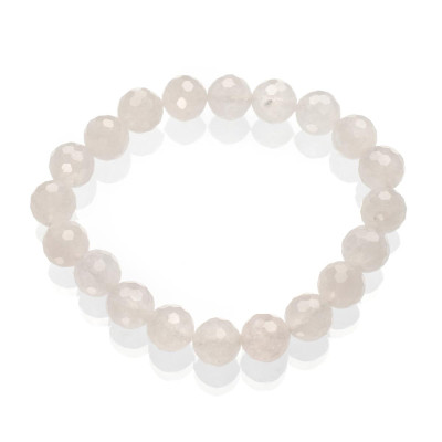 Браслет з рожевого кварцу 