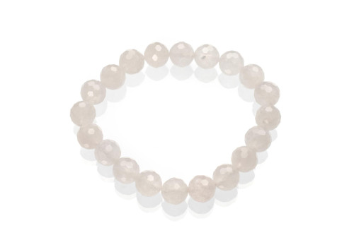 Браслет з рожевого кварцу 