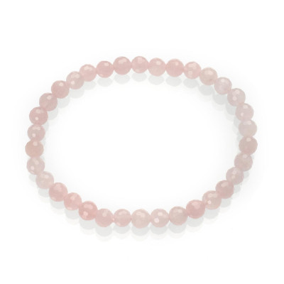 Браслет з рожевого кварцу 