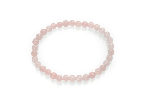 Браслет з рожевого кварцу 