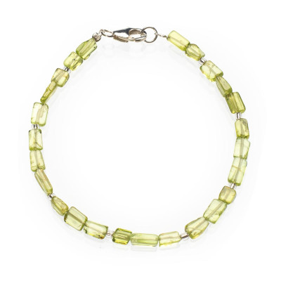 Браслет из натурального хризолита