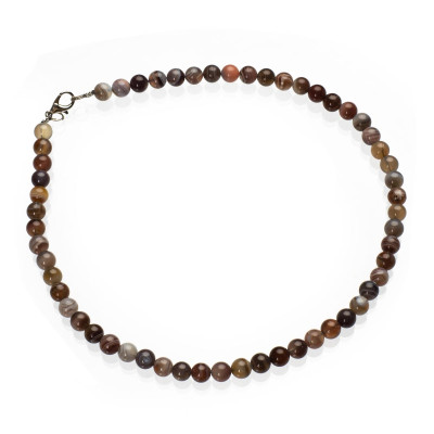 Бусы из агата Ботсвана